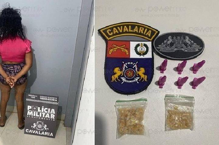 Cavalaria da PM apreende menor envolvido com tráfico de drogas em Nova Mutum