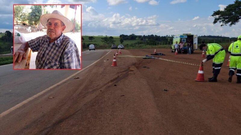Homem tem corpo partido no meio ao ser atropelado na BR-364 em Juscimeira