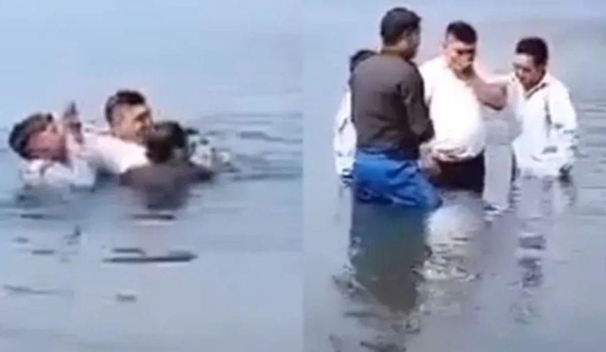 Homem morre afogado durante batismo em lago