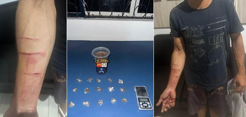 Homem foi preso por tráfico de drogas após tentar matar desafeto que bateu na mãe em Diamantino