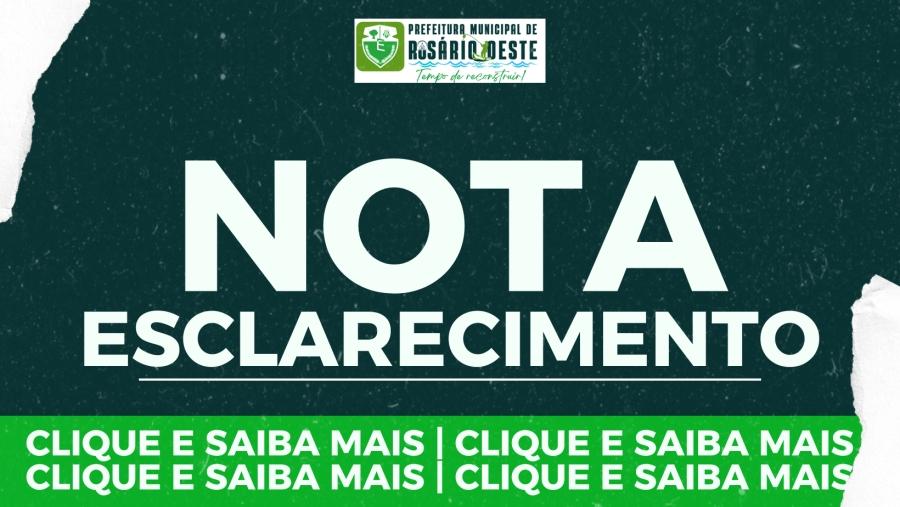 Prefeitura de Rosário Oeste emite Nota de Esclarecimento sobre vídeo no Hospital Municipal