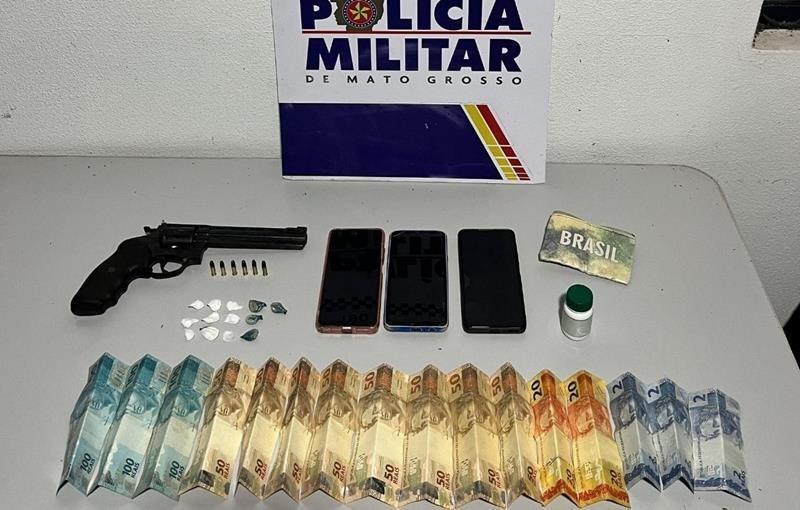 Ação policial em Diamantino/MT termina com três presos por tráfico, porte ilegal e resistência
