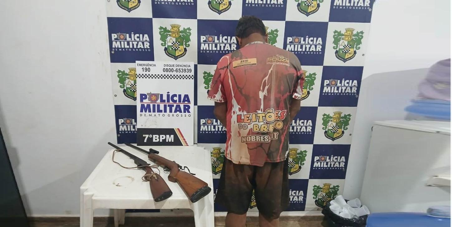 Tentativa de Roubo em Propriedade Rural Termina com Prisão de Foragido da Justiça em Rosário Oeste