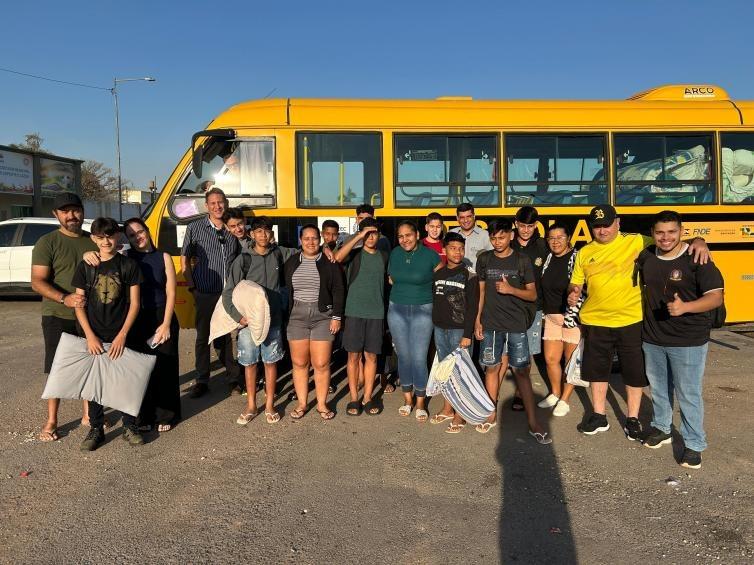Delegação de Basquete de Nobres embarca para os Jogos Estudantis Estaduais em Sorriso