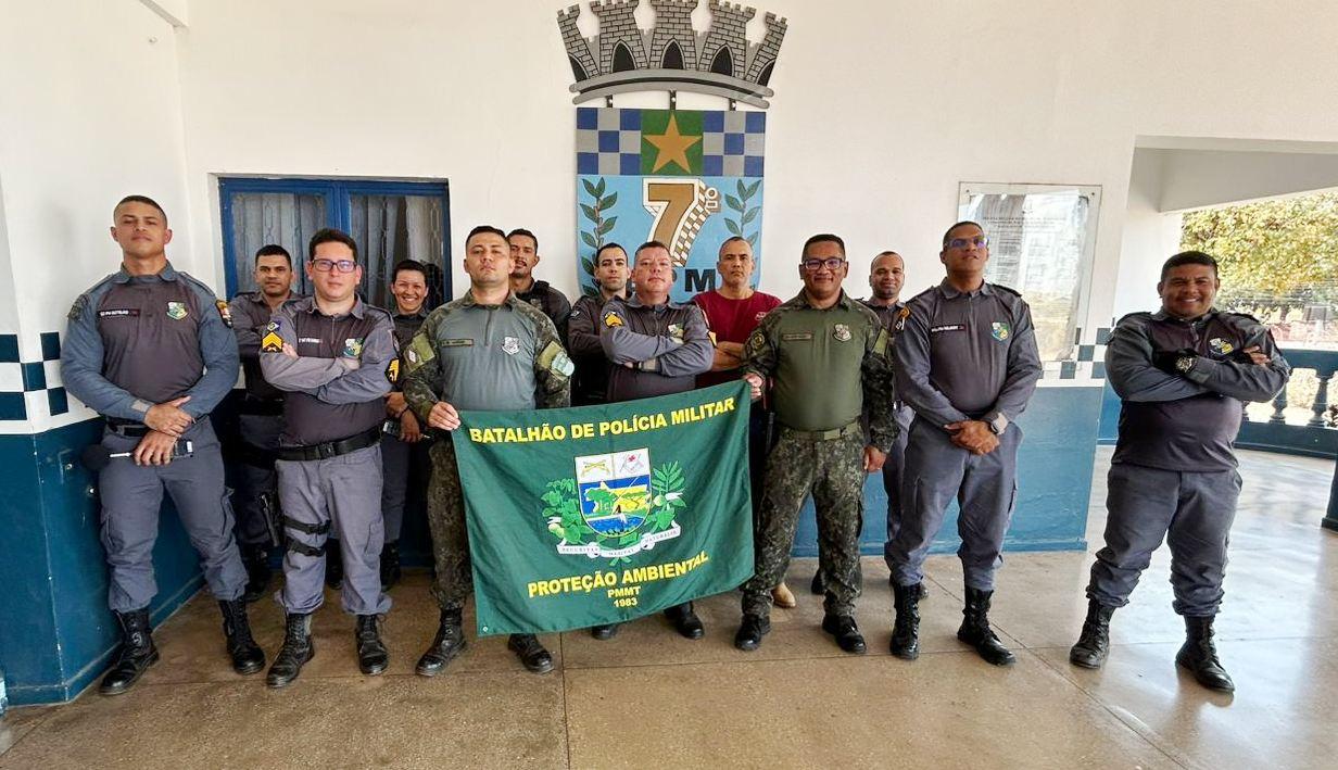 7º BPM é capacitado pelo batalhão ambiental no uso do decibelímetro para combate à poluição sonora em Rosário Oeste