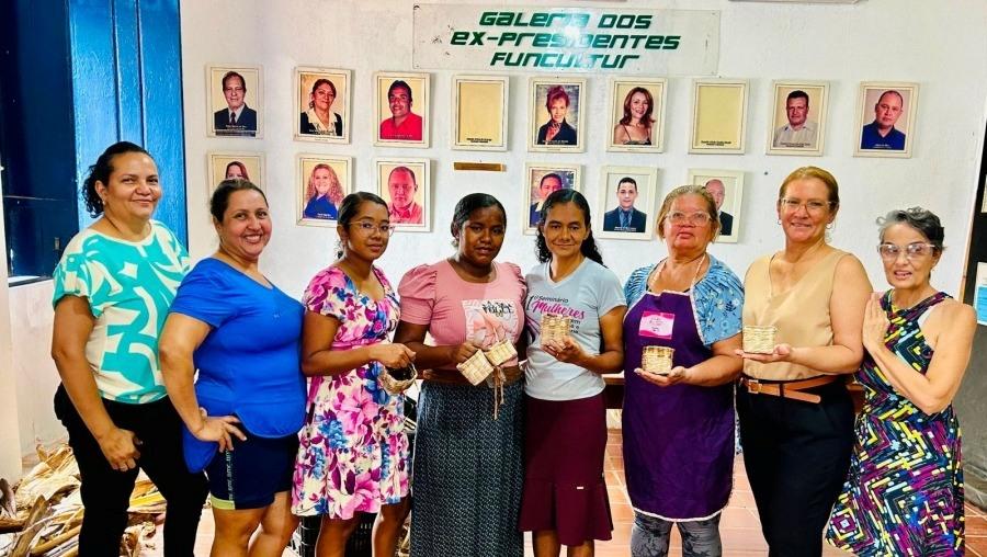 Mulheres de Rosário Oeste transformam fibra de bananeira em renda com curso de artesanato gratuito