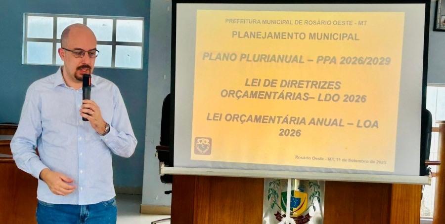 Rosário Oeste discute investimentos e metas em audiência pública do Plano Plurianual (PPA)