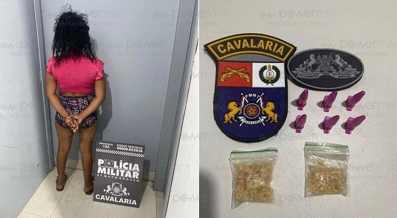 Cavalaria da PM apreende menor envolvido com tráfico de drogas em Nova Mutum