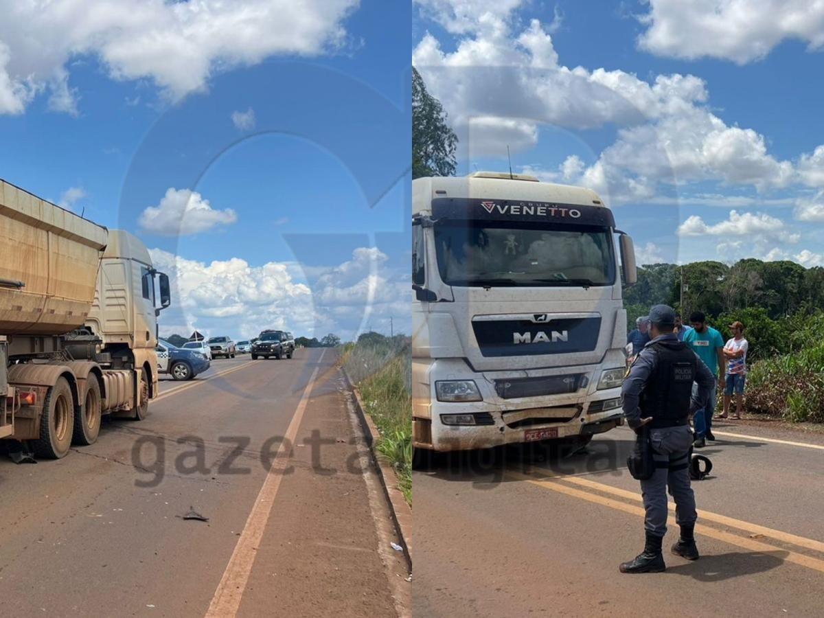 Motociclista de 33 anos foi esmagada por carreta na MT-010