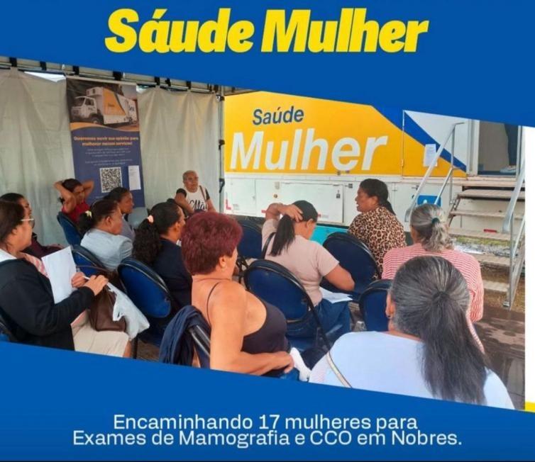 Nobres amplia atendimento da saúde feminina com a Carreta da Mulher