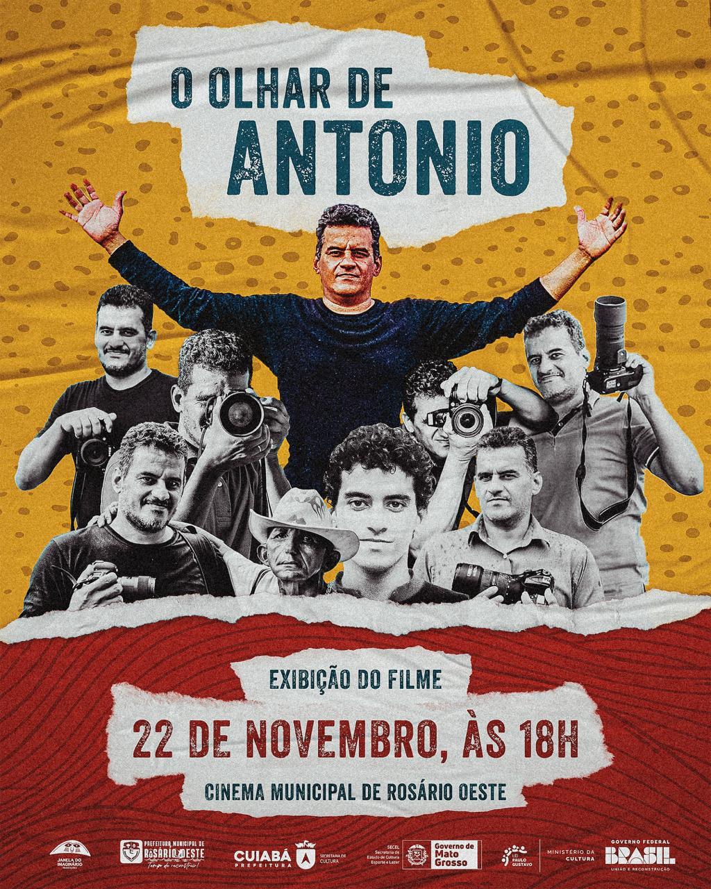 Rosário Oeste recebe primeira exibição do documentário O Olhar de Antônio