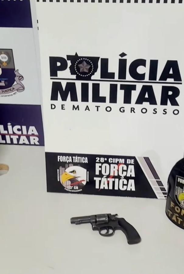 Inquilino ameaça matar proprietária e é preso com revólver