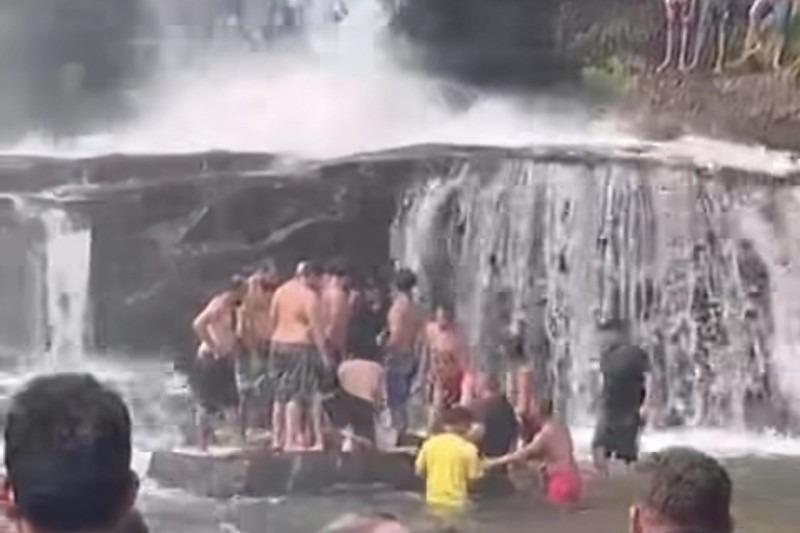 Jovem é levado pela correnteza e morre afogado na Cachoeira do Prata em dia de lotação em MT
