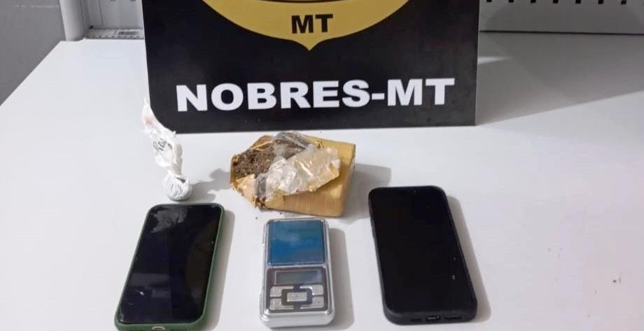 Polícia Civil de Nobres detém dois homens acusados de tráfico de drogas