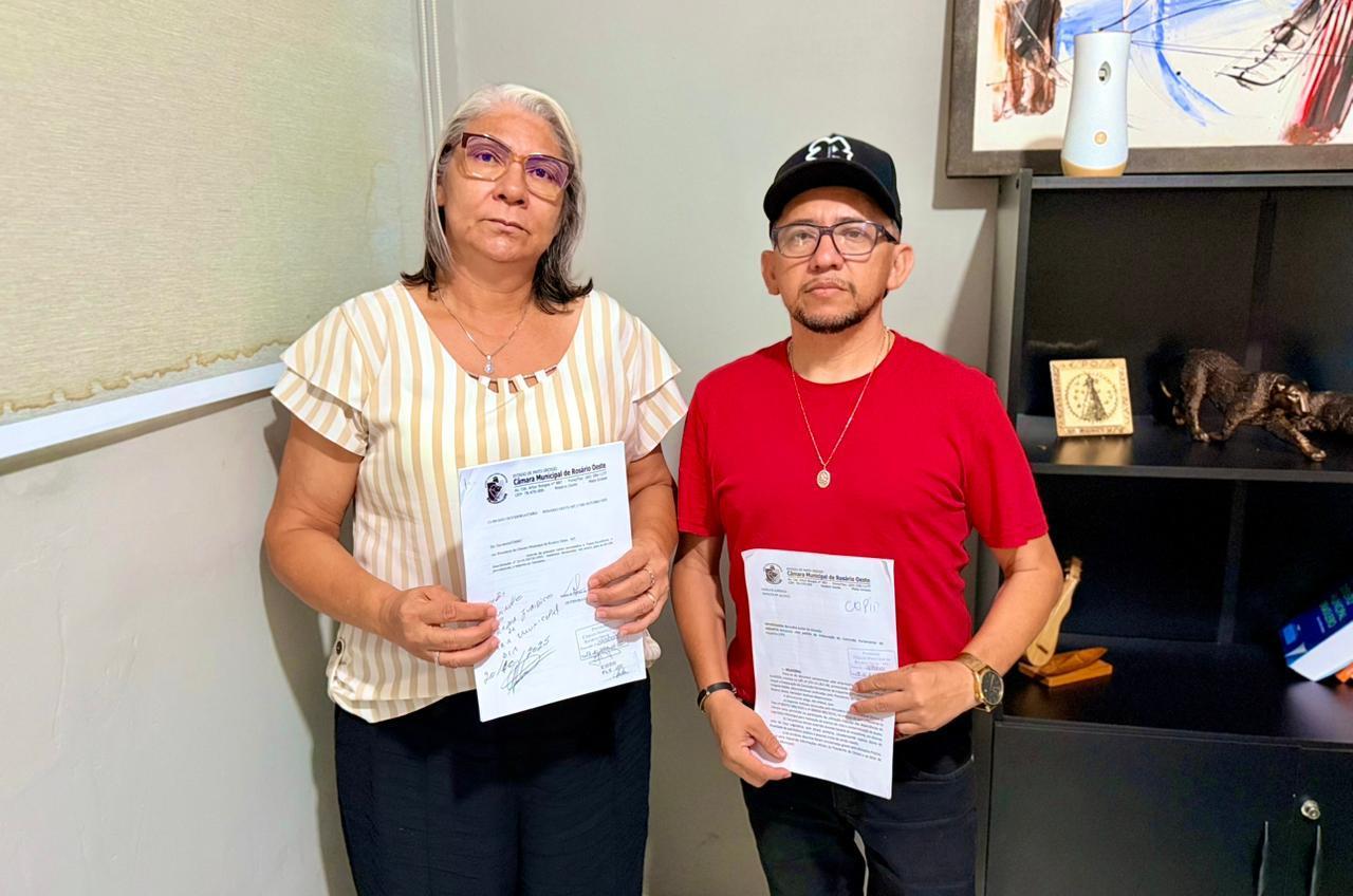 Vereadores Edinaldo Gigio e Selma Anzil criticam contradição do presidente da Câmara e emitem pareceres contrários a projetos em Rosário Oeste