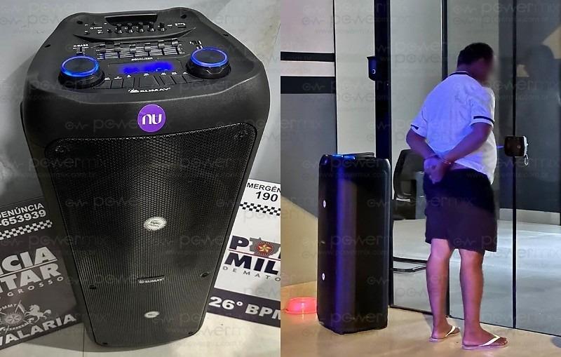 Homem foi detido após se recusar a desligar som alto em Nova Mutum