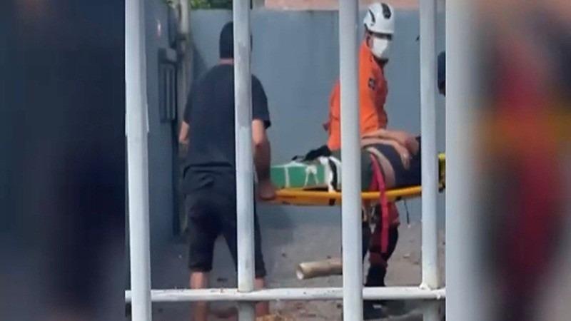 Jovem sofre fraturas após fossa séptica explodir com ele dentro, em Sorriso