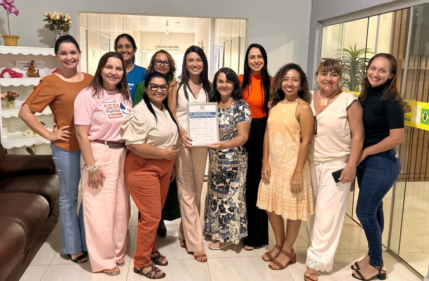 Assistência Social de Nobres empossou o Conselho Municipal dos Direitos da Mulher