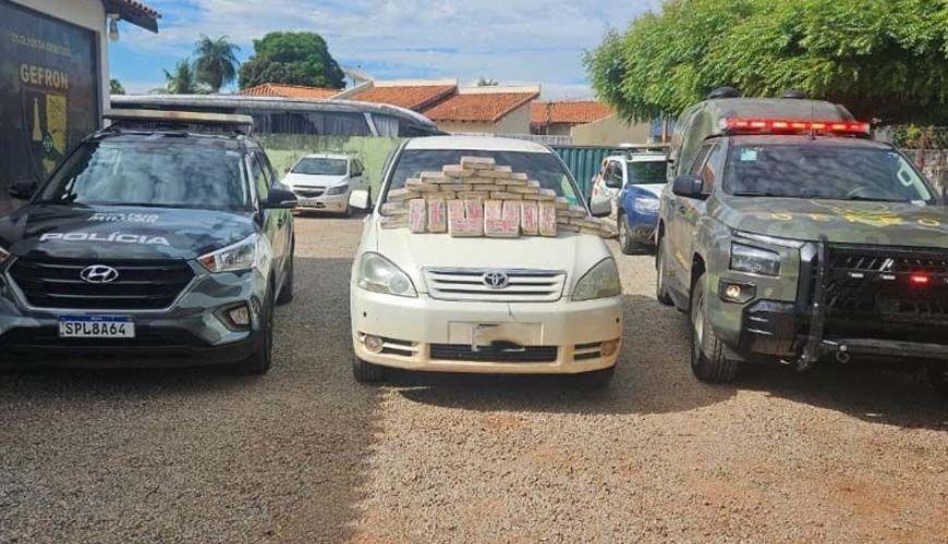 Gefron apreende 65 quilos de droga e dá prejuízo de R$ 1,1 milhão às facções criminosas