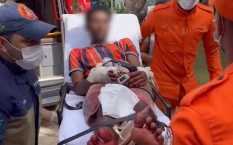 Homem quase tem mão decepada após ser atacado com facão por vizinho em Sorriso