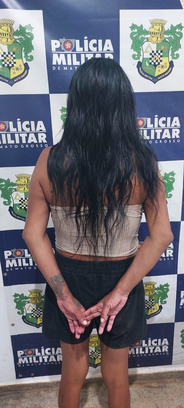 Mulher Presa pela PM em Rosário Oeste