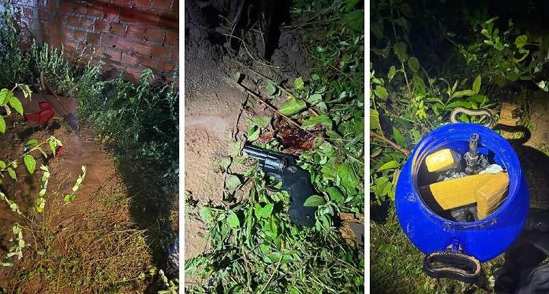 Suspeito morre em troca de tiros com a Força Tática e depósito de armas é fechado em MT