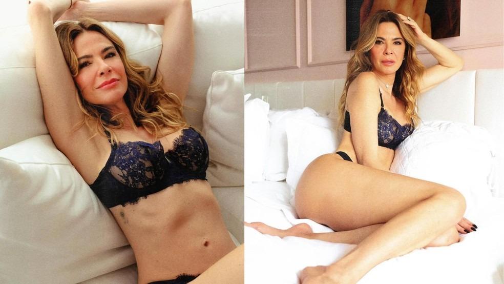 Luciana Gimenez posa com lingerie de renda e ganha elogio: 'A perfeição existe'