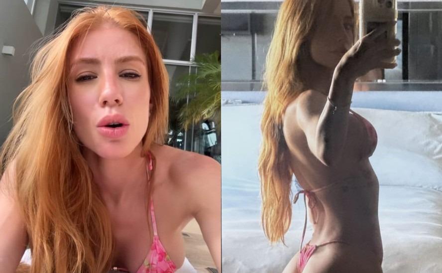 Maria Lina mostra transformações do seu bumbum e comenta sobre autoestima