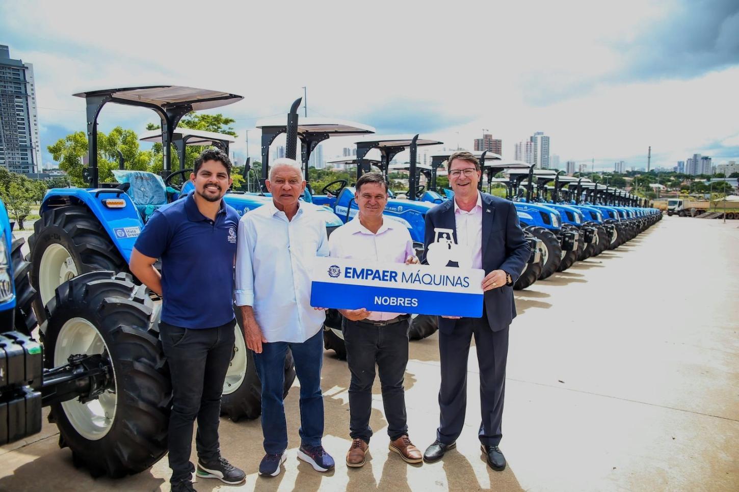 Nobres impulsiona agricultura familiar com novos tratores e reforço na mecanização rural