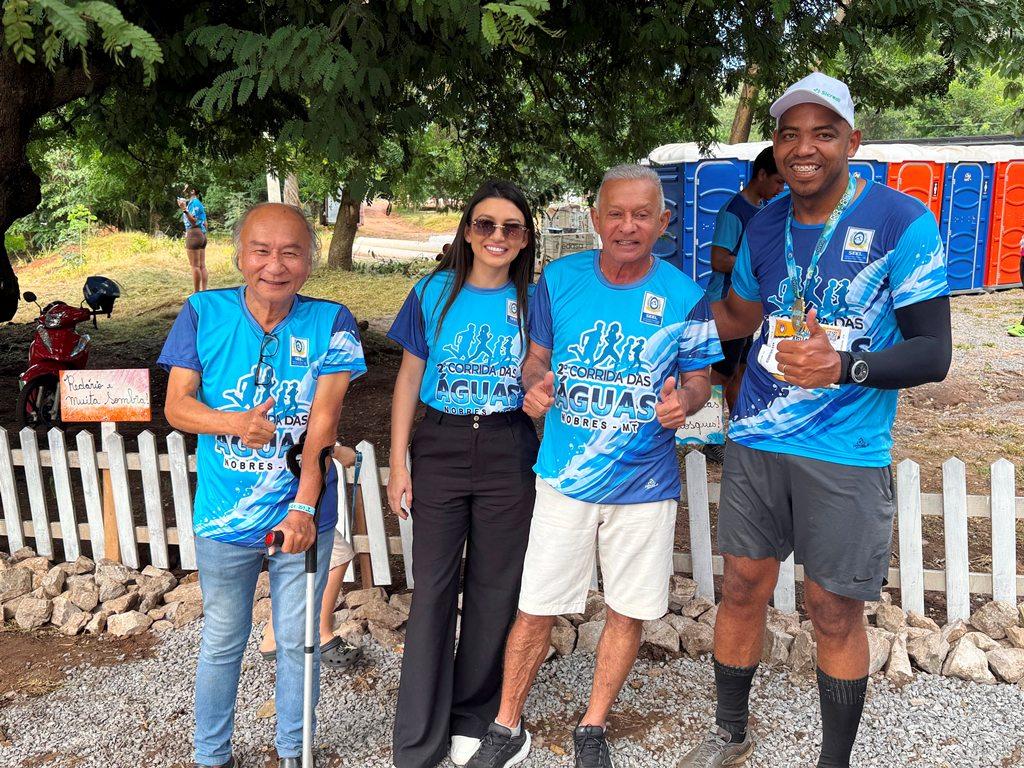Vereador de Rosário Oeste, Professor Gilmar participou da 2ª edição da Corrida das Águas em Nobres  