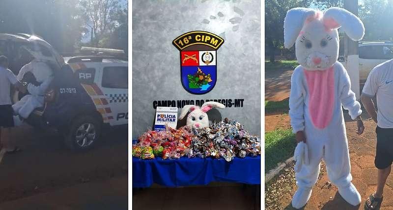 Ação da PM apreende ovos do CV e prende “coelhinho” com comparsas em MT