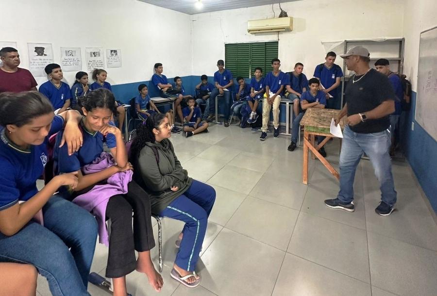 Coordenadoria de Esportes de Rosário Oeste promoveu palestras de conscientização para jovens em Bauxi e Raizama