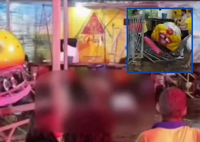 Falha em brinquedo “minhocão” deixa cantora gospel morta e três feridos em parque de diversão em Minas