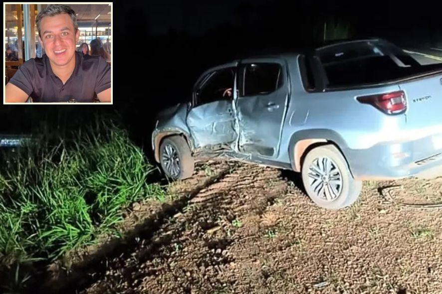 Irmão de deputada capota carro após se envolver em acidente