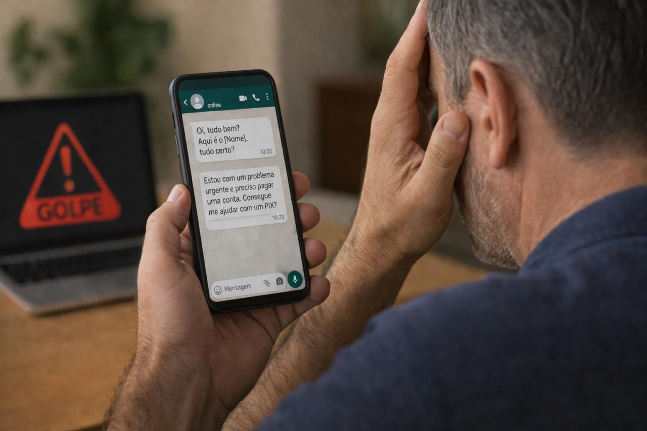 Sorriso: Homem perde R$ 311,88 após cair em golpe pedido de ajuda