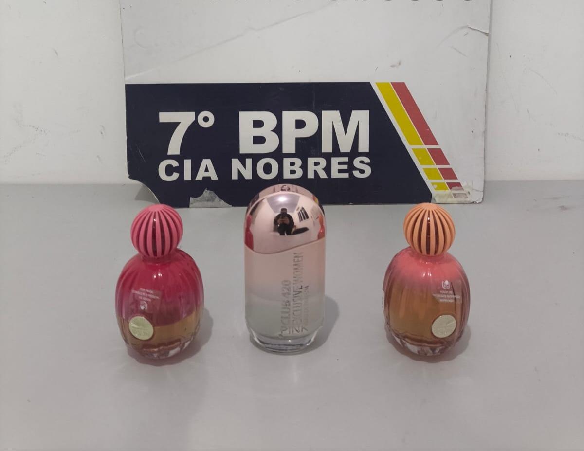 Furto no Centro de Nobres: Homem Acaba Preso Após Levar Perfumes de Farmácia
