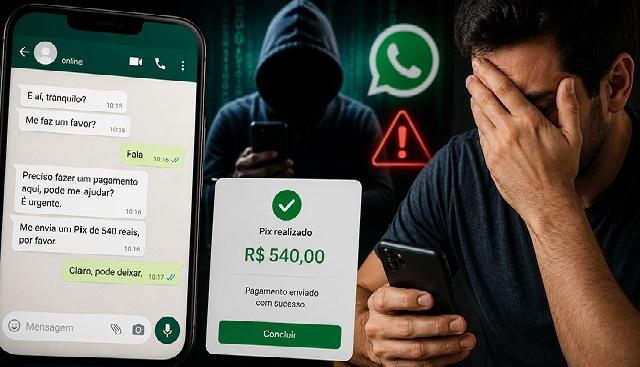 Homem perde mais de mil reais após amigo ter zap clonado e fazer pix