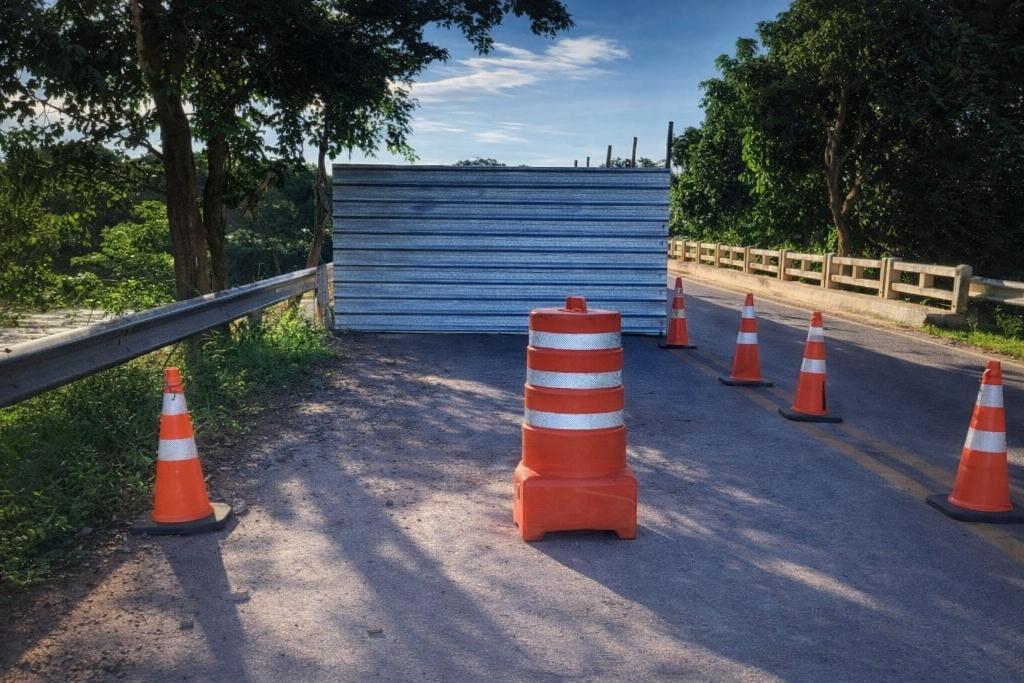 Sinfra MT alerta motoristas para restrição de passagem de veículos pesados sobre ponte do Rio Cuiabá em Rosário Oeste