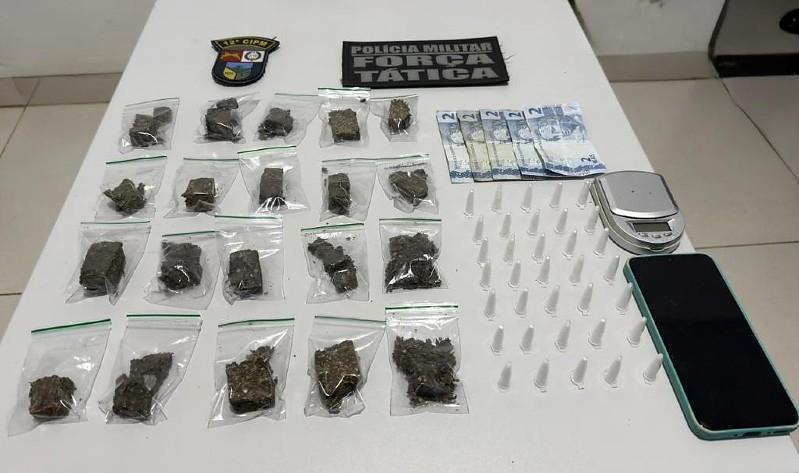 Suspeito de comandar tráfico em Denise é preso com drogas e balança