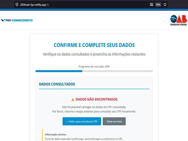 Bacharéis e estudantes de Direito caem em golpe de falso site para inscrição da 47ª prova da OAB