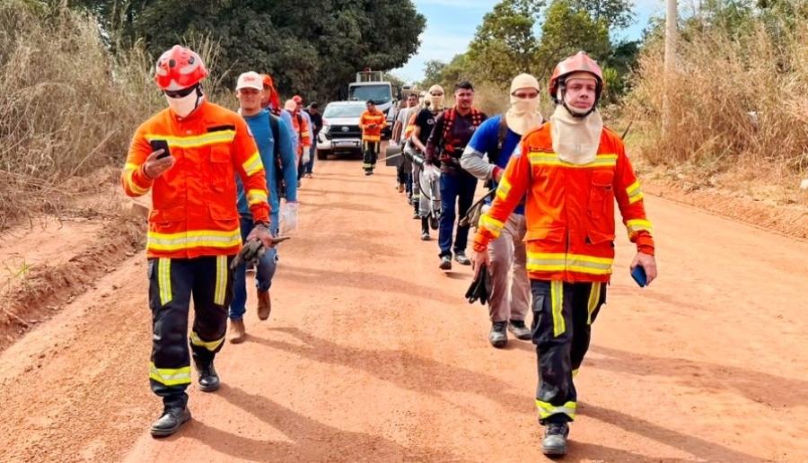 Brigadistas de Rosário Oeste recebem capacitação do Corpo de Bombeiros Militar de MT