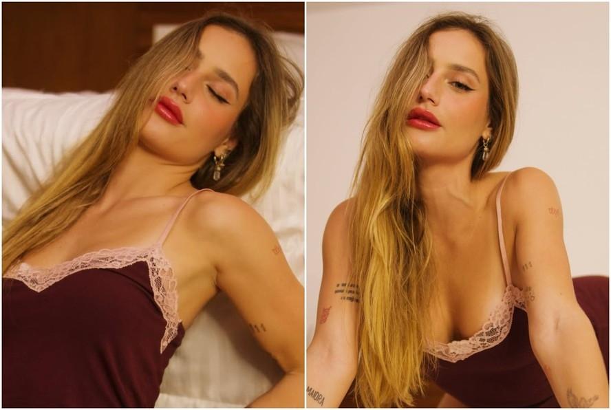 Bruna Griphao sensualiza de babydoll, e web reage: 'Surreal'