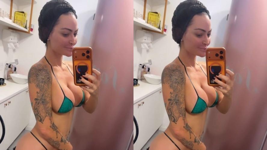 De biquíni, Laura Keller rebate críticas a mulheres que postam fotos sensuais: 'Trago verdades'