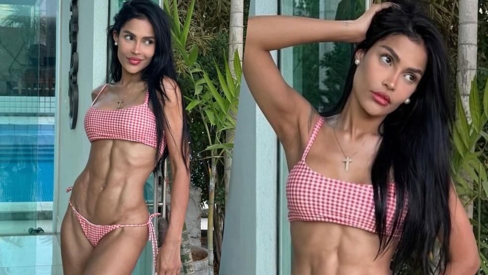 Flay, do BBB 20, posta foto de biquíni e chama atenção pelo físico definido: 'Belíssima'