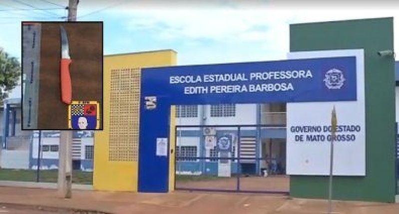 Menina de 11 anos leva faca para escola após ser ameaçada por colega