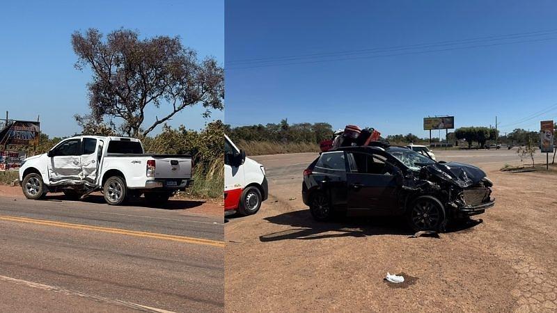 Adolescente fica ferido em acidente entre dois carros em Livramento