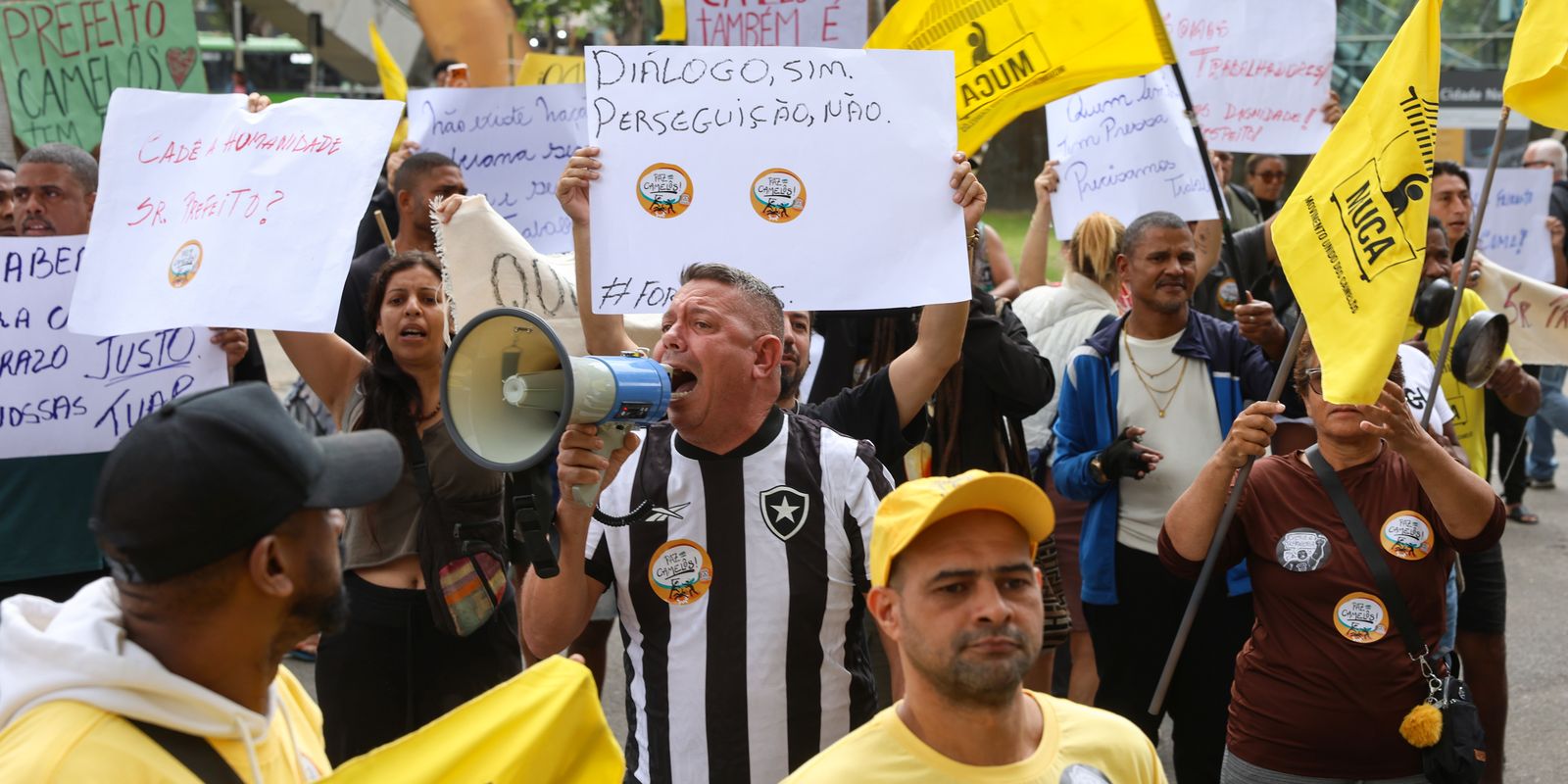 Camelôs do Rio de Janeiro manifestam contra o Programa Tolerância Zero