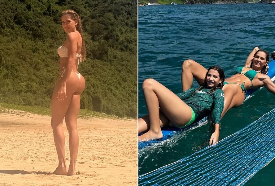 Deborah Secco abre álbum em Noronha com a filha, Maria Flor