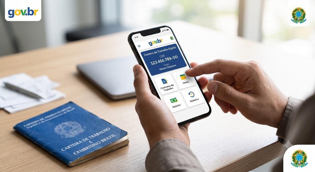 Fim da Carteira de Trabalho Física? Veja aqui Como Emitir a CTPS Digital em Minutos pelo Celular.