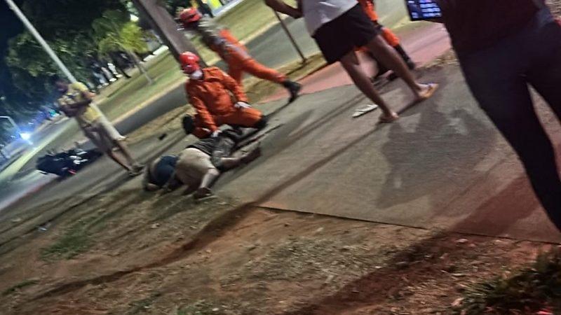 Gestante é atropelada por motociclista e mobiliza equipes de resgate em Nova Mutum